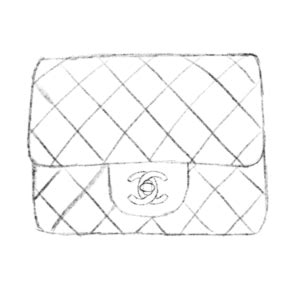 chanel bags drawing|Chanel quilted bag pattern.